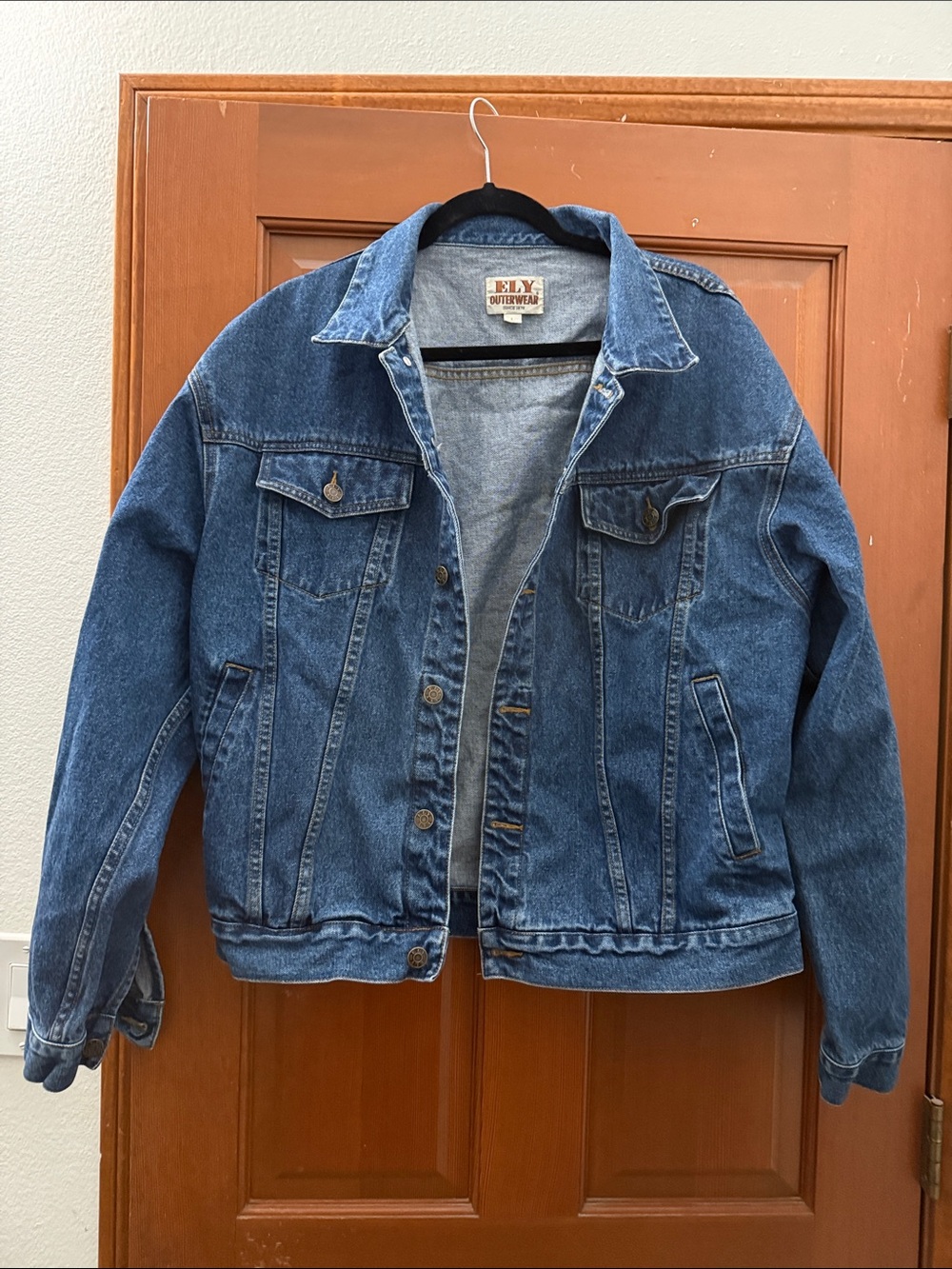Ely Outerwear Blue Denim Jacket - Classic Trucker Style